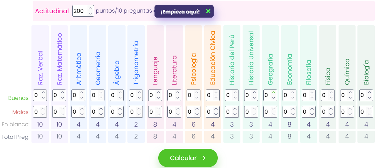 calculadora de notas UNMSM
